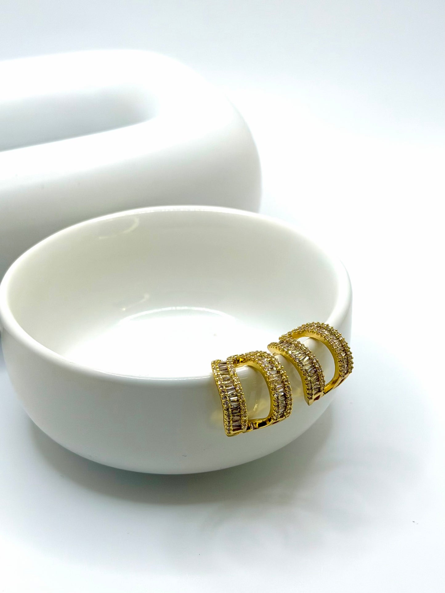 GLITTER ZIRCON EARRING