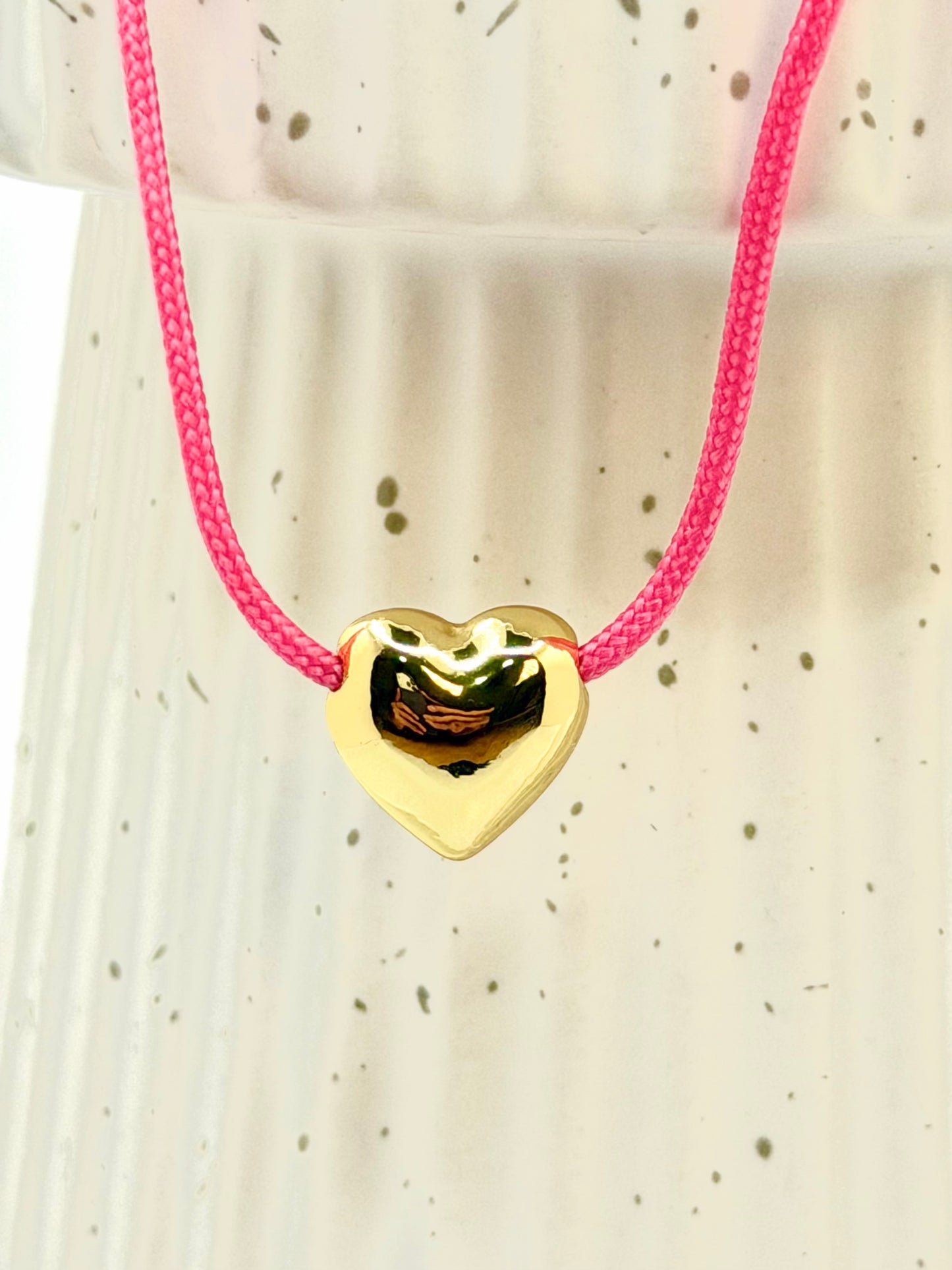 PINK HEART NECKLACE