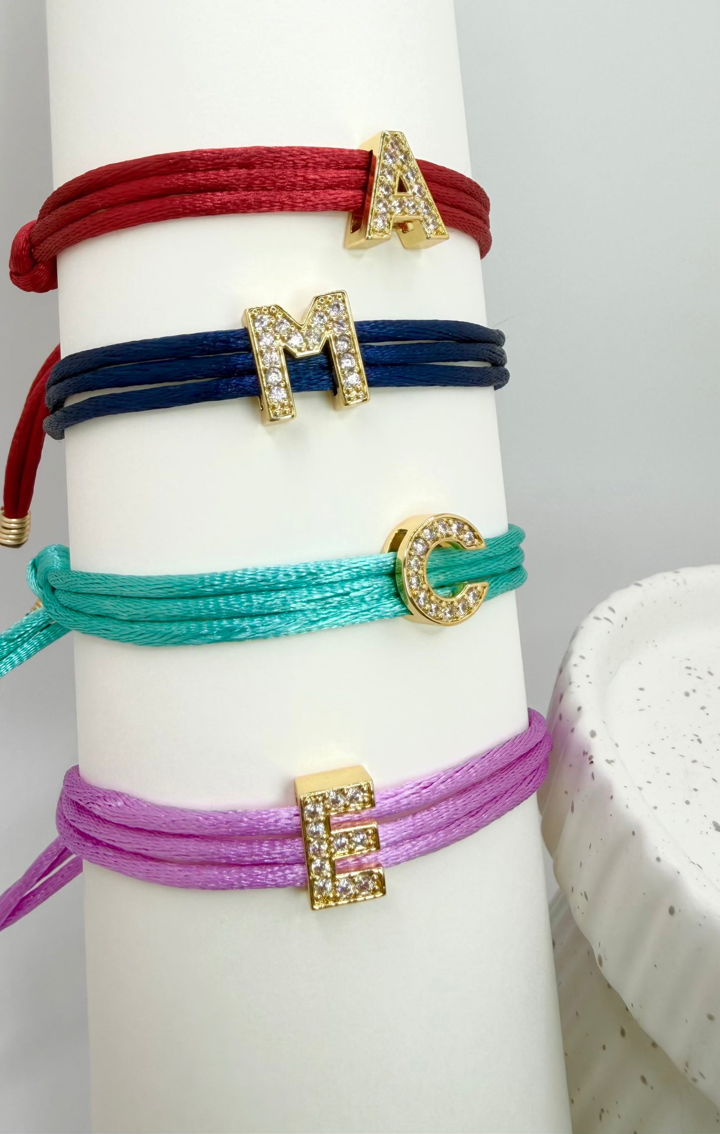 INITIAL ZIRCONS BRACELET