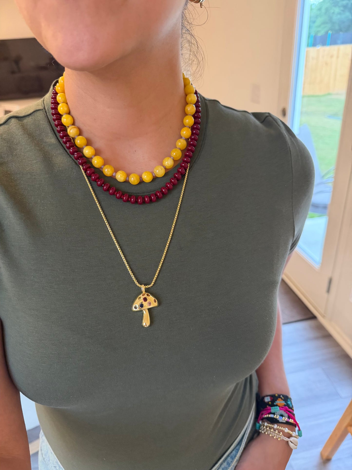 YELLOW JADE NECKLACE
