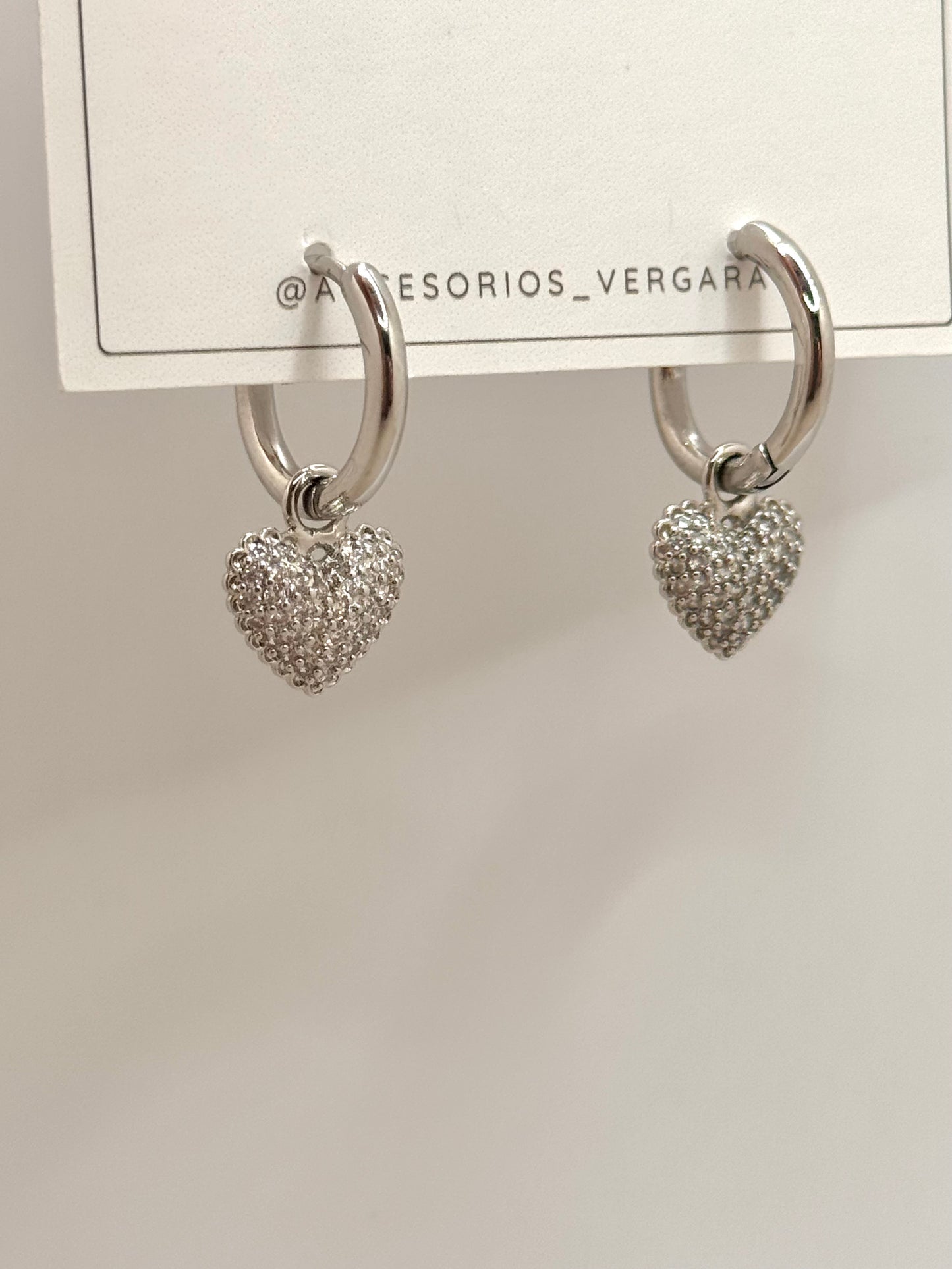 HEART ZIRCONIA EARRING
