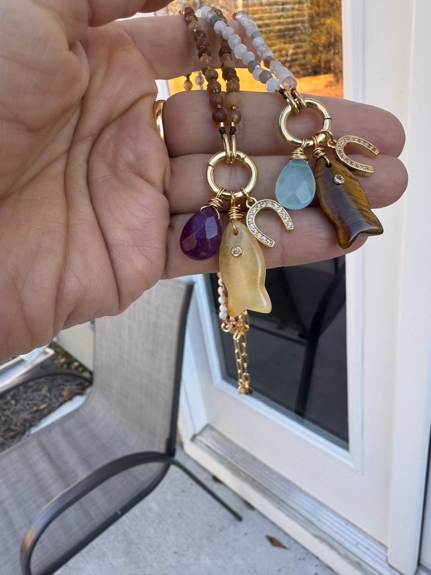 NECKLACE AGATHA FISH