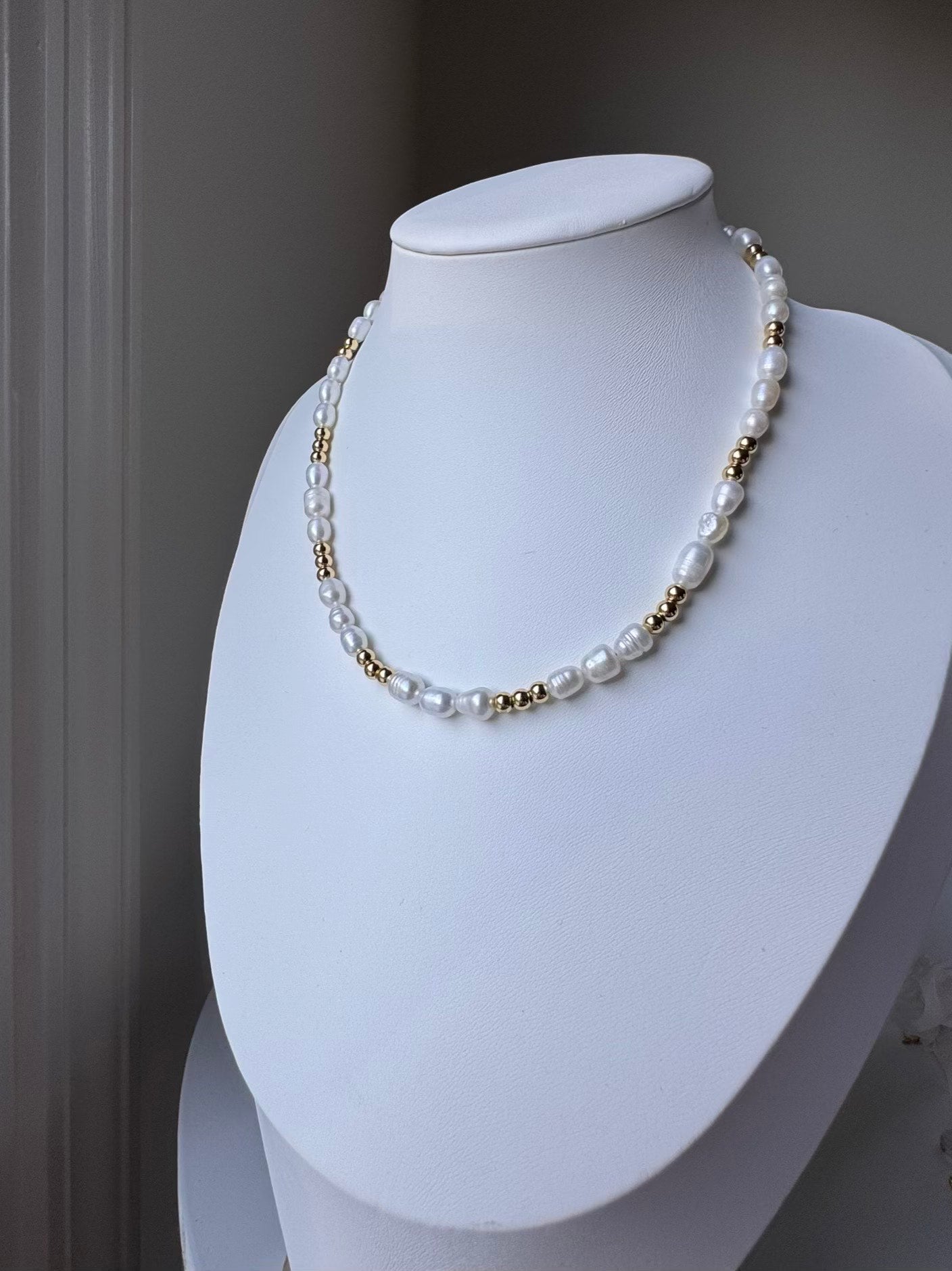 NECKLACE NATURAL PEARL