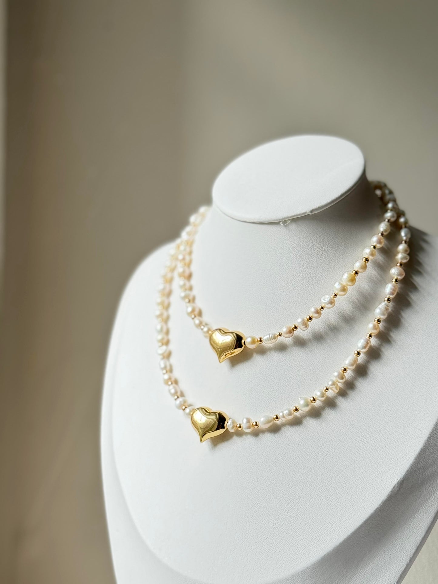 PEARL-HEART NECKLACE