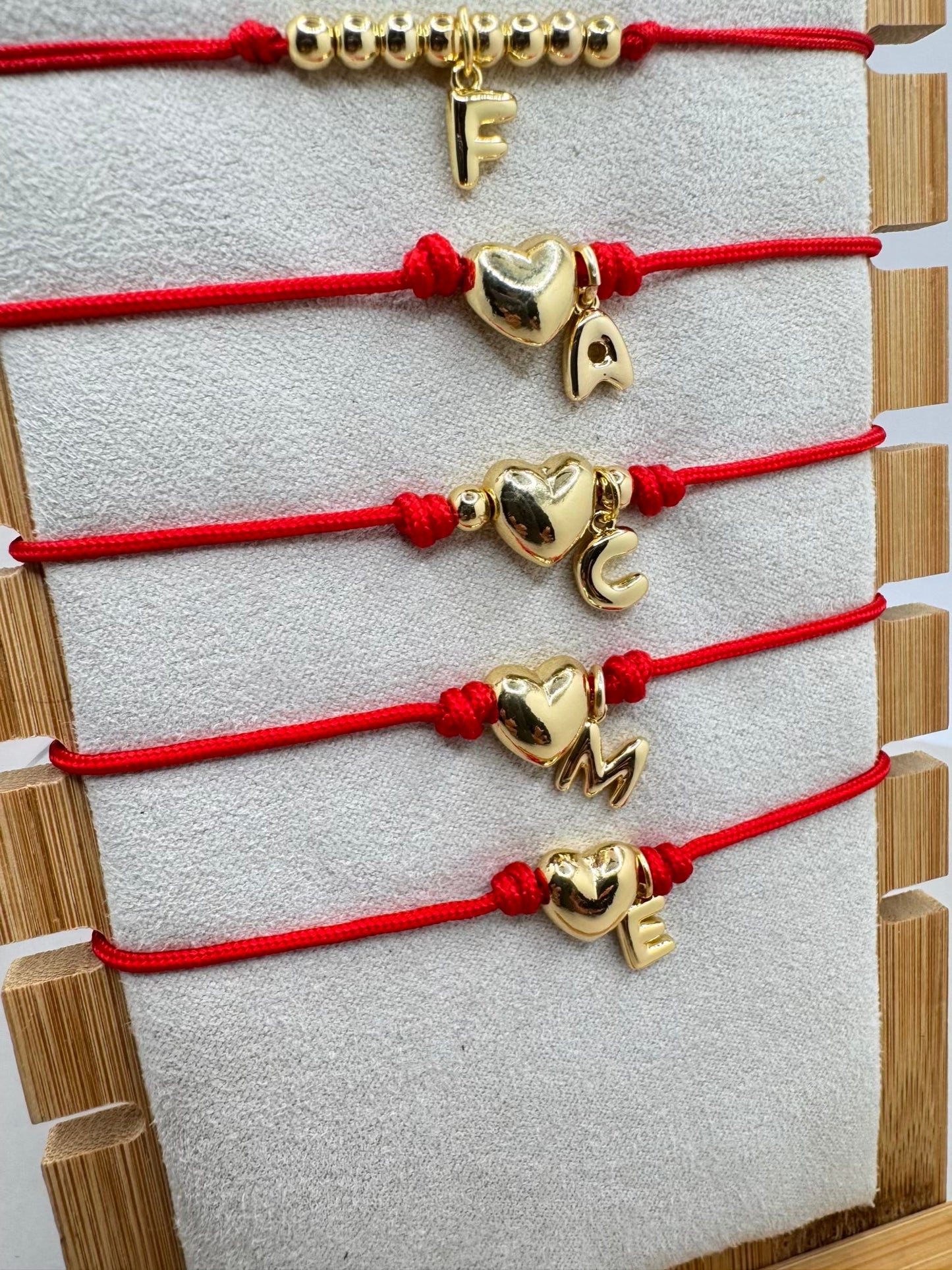 BRACELET INITIAL HEART