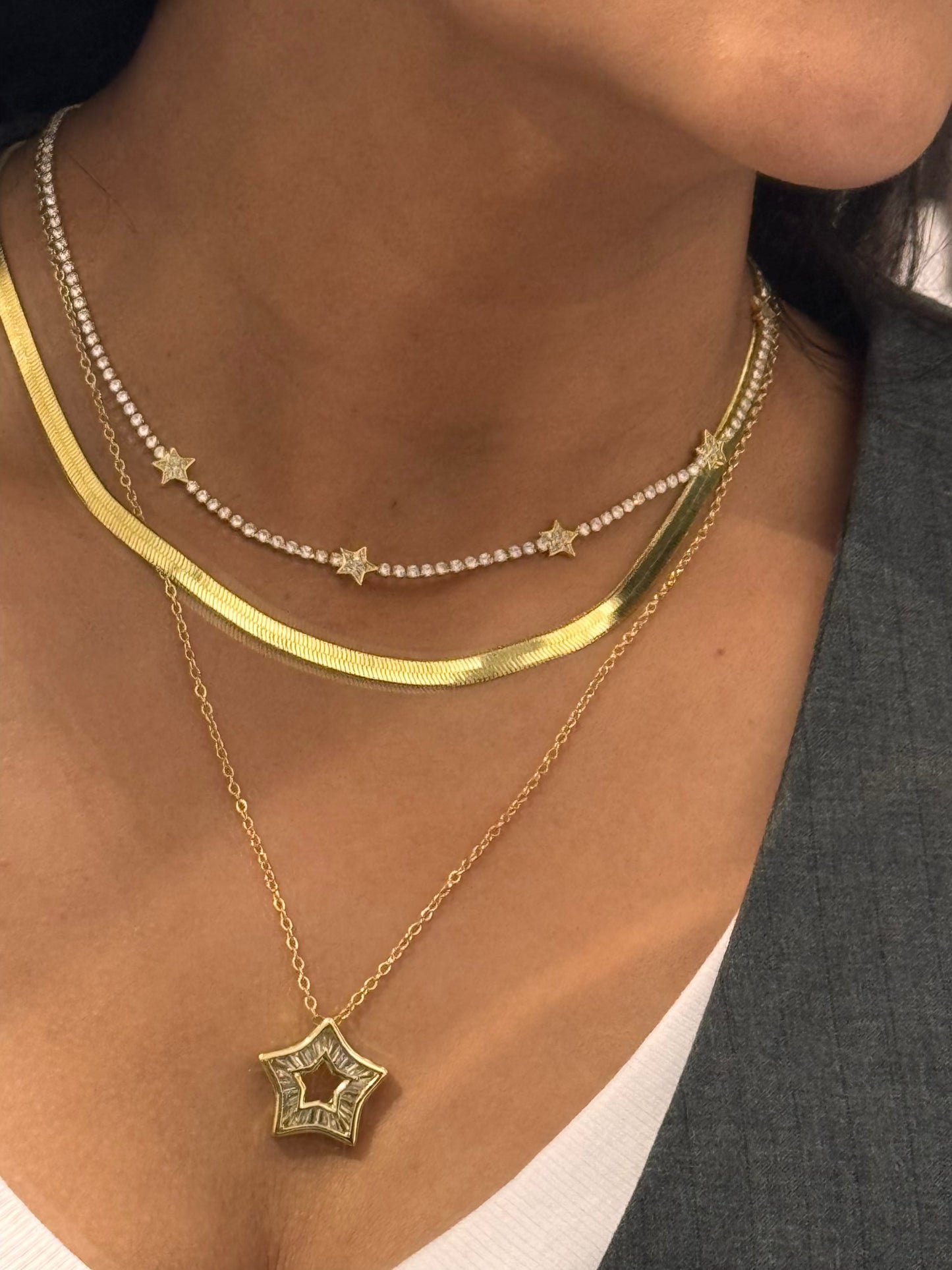 STAR TENNIS NECKLACE