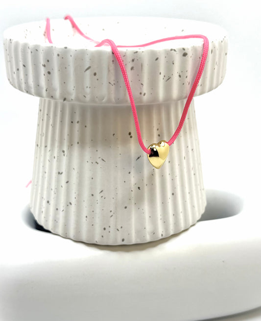PINK HEART NECKLACE