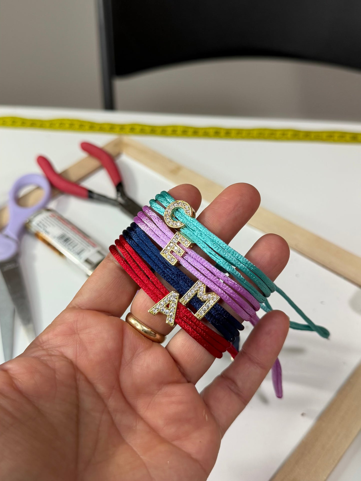 INITIAL ZIRCONS BRACELET