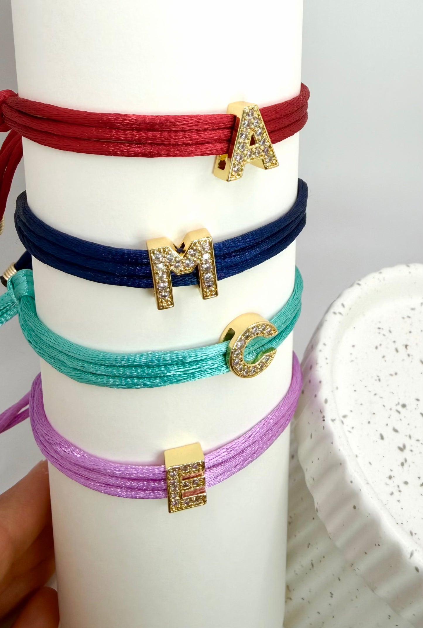 INITIAL ZIRCONS BRACELET