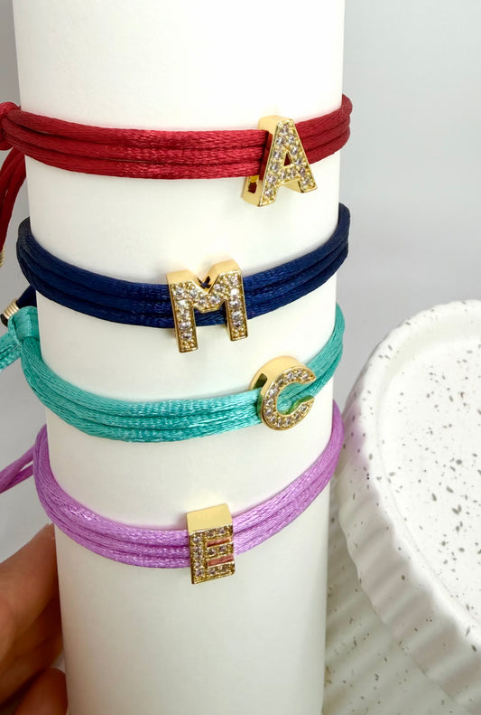 INITIAL ZIRCONS BRACELET