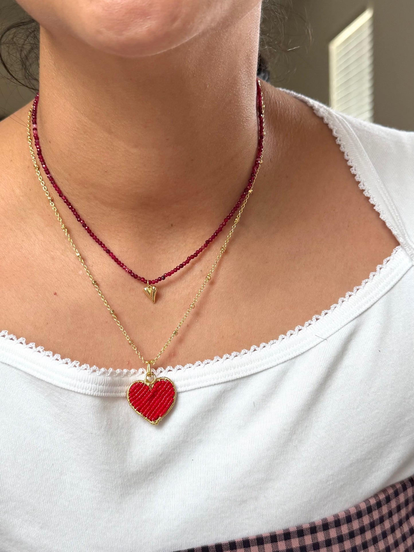 HEART RED NECKLACE