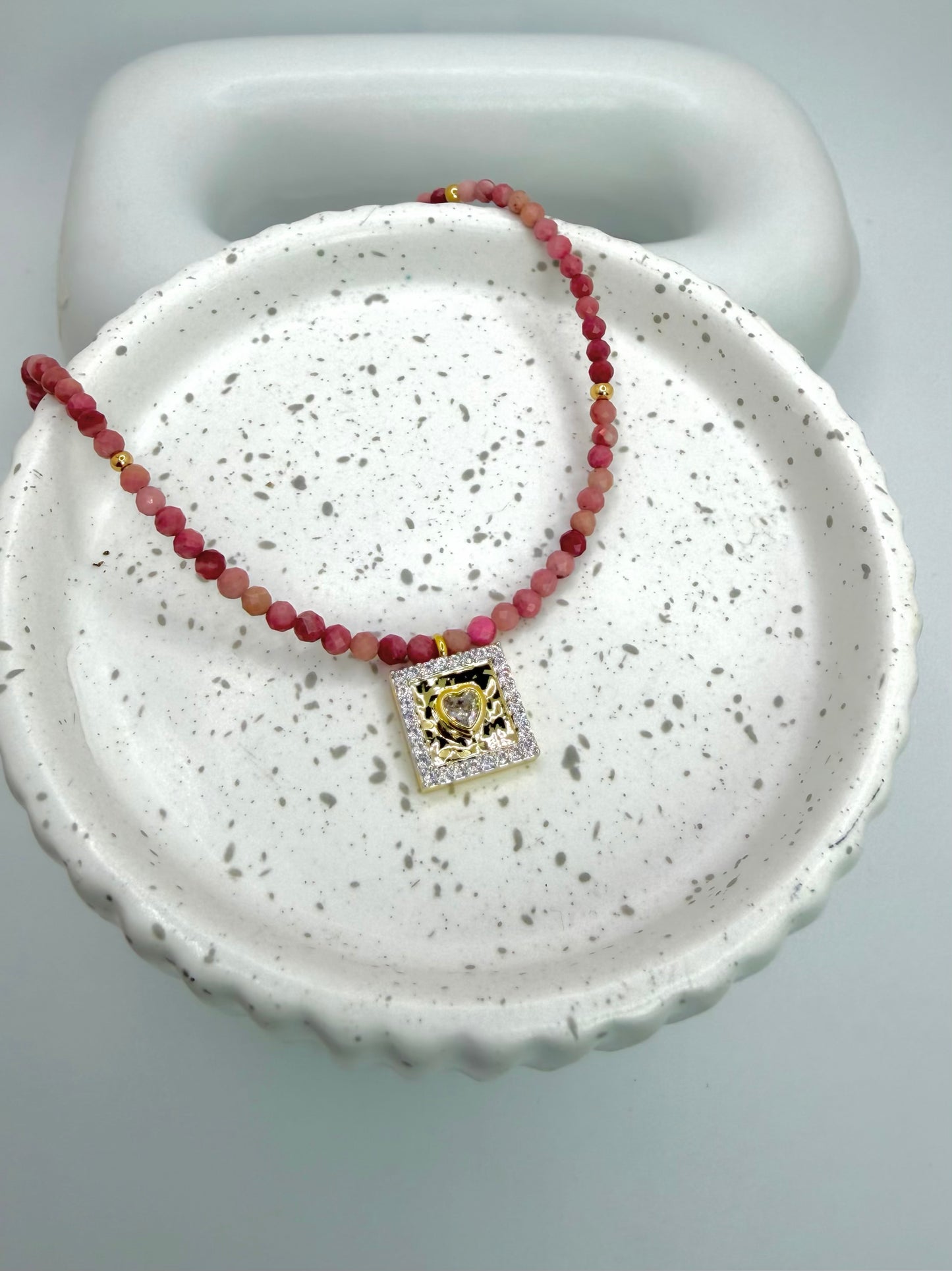 PINK ZIRCONIA NECKLACE