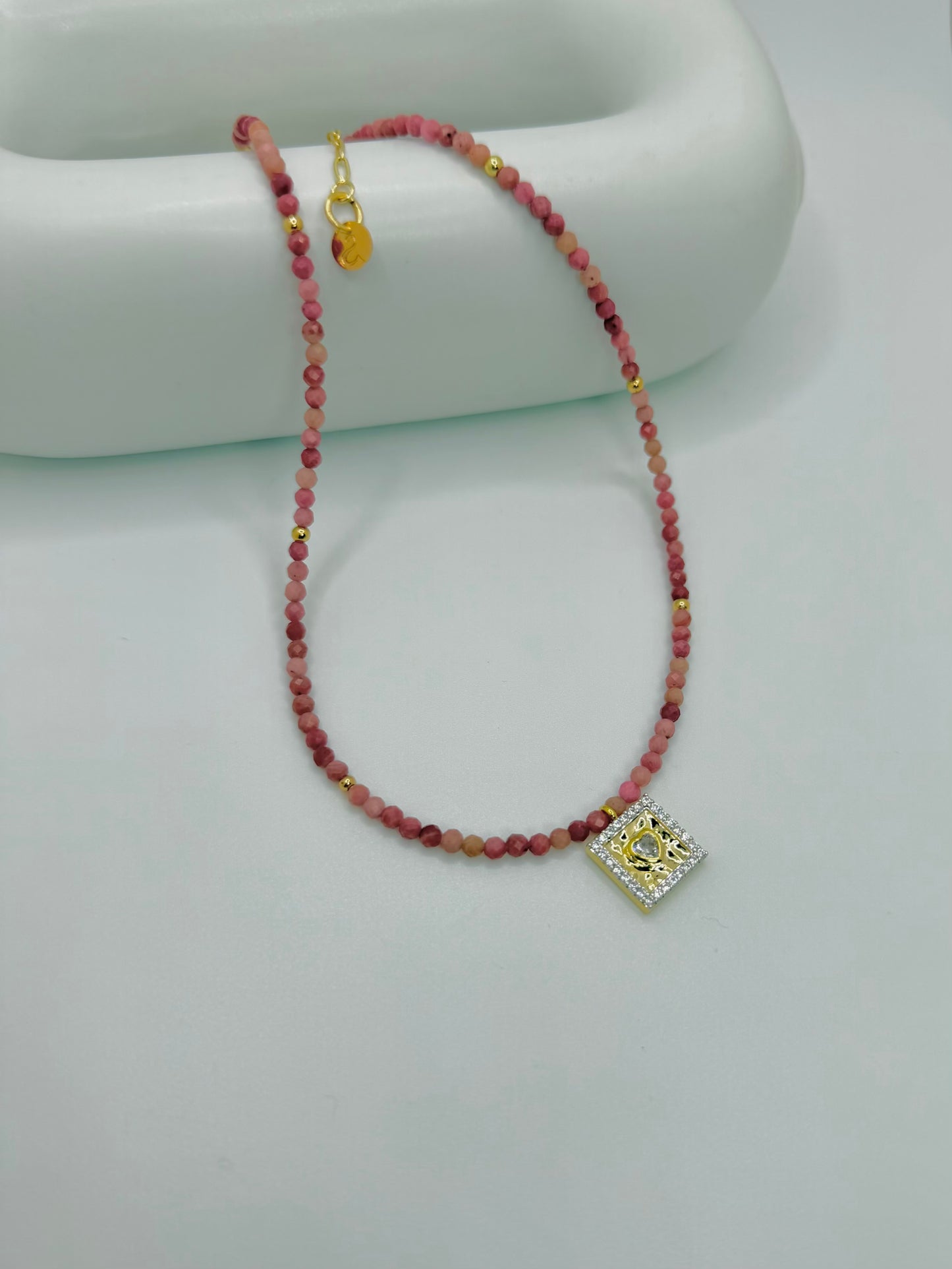 PINK ZIRCONIA NECKLACE