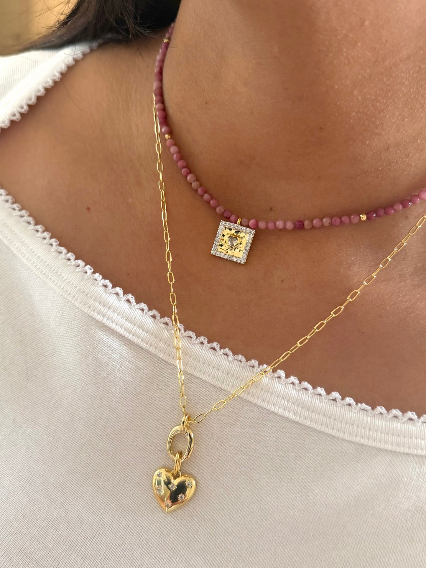 ZIRCON HEART NECKLACE