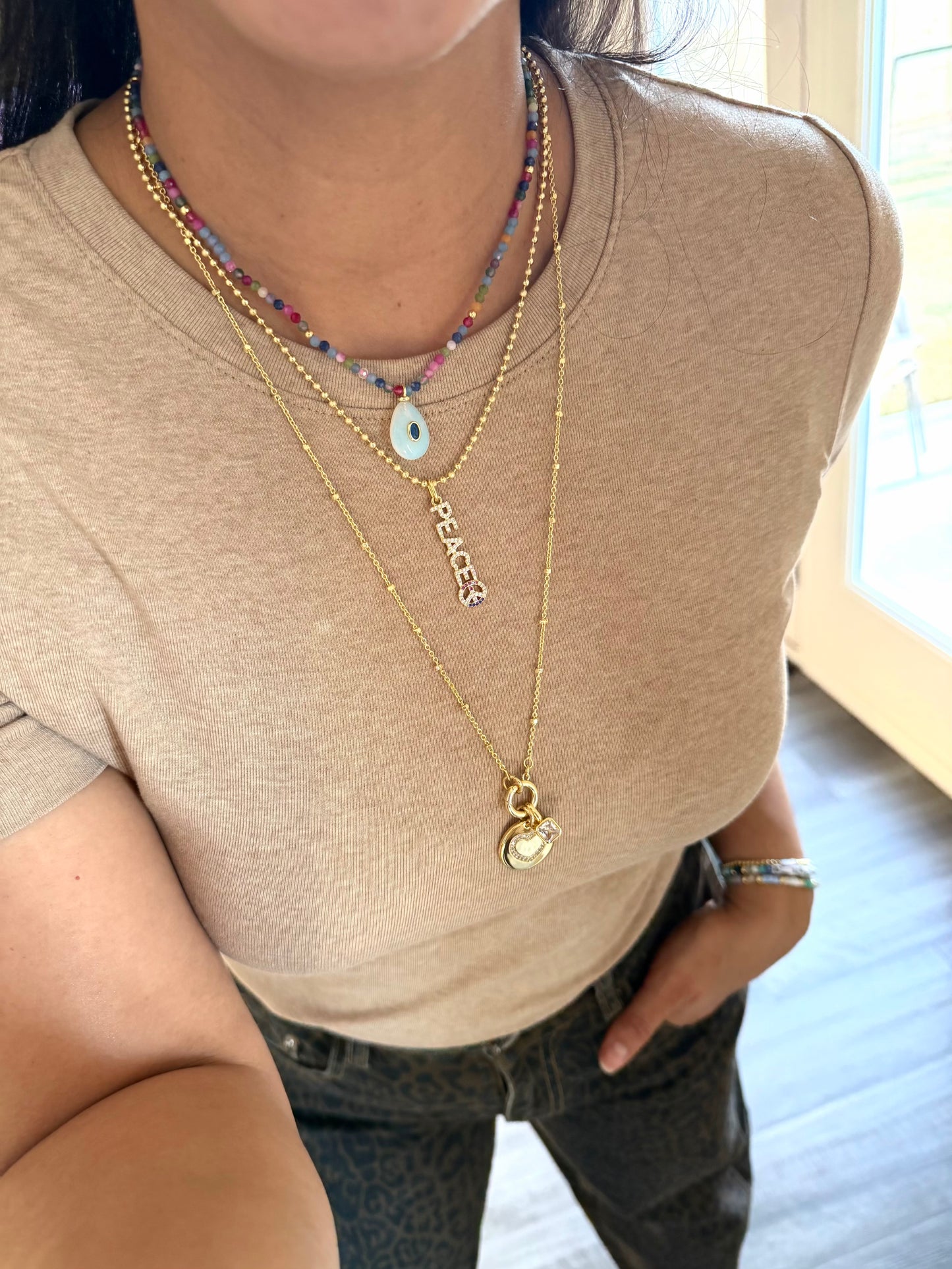COLORFULL OPAL NECKLACE