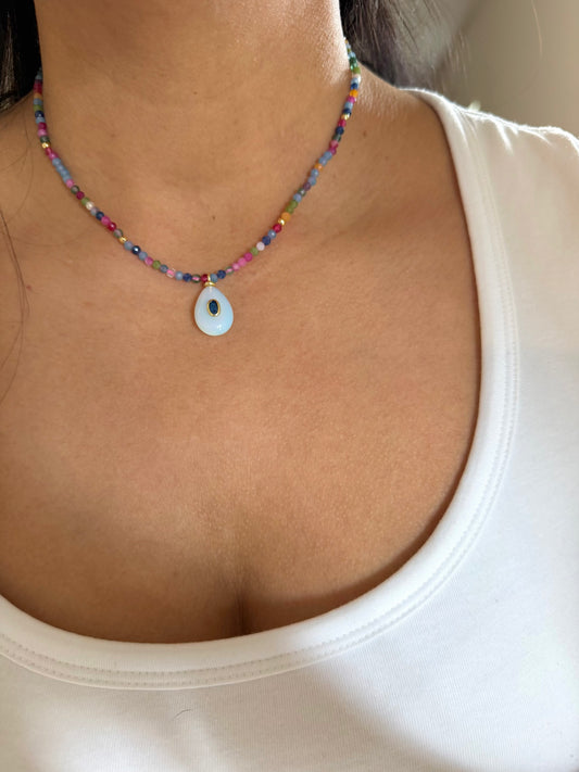 COLORFULL OPAL NECKLACE