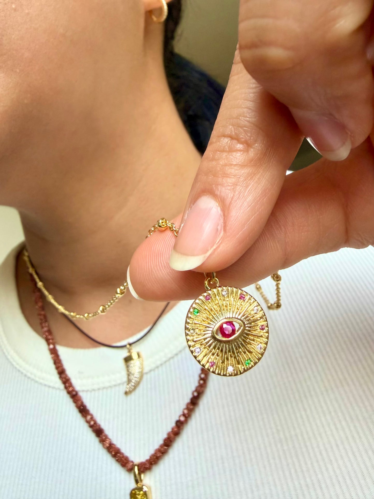 SANDSTONE TRIPLE NECKLACE