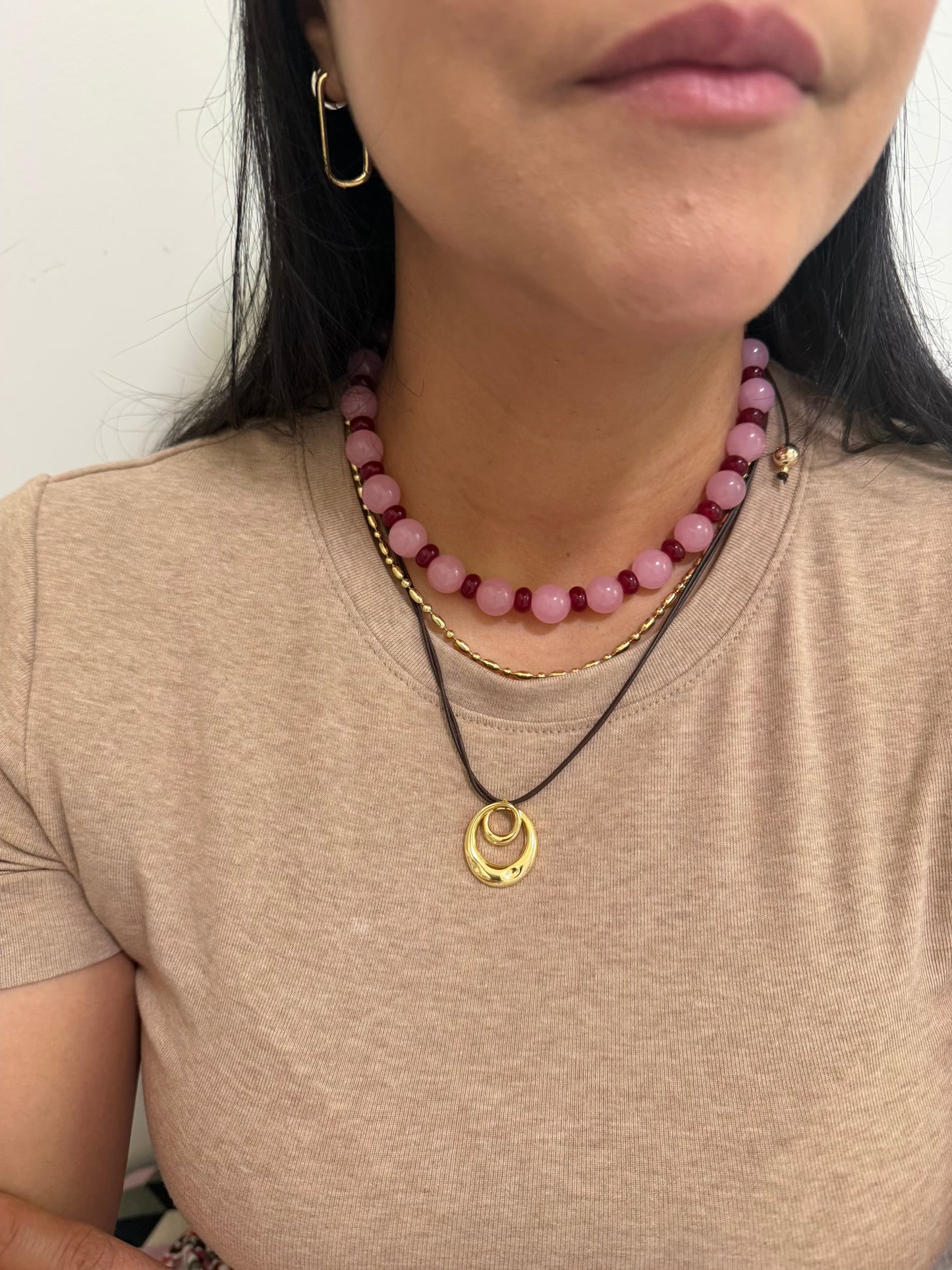 PINK BUBBLE NECKLACE