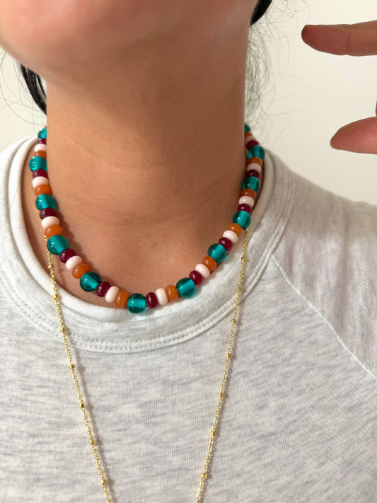 BUBBLE CARAMEL NECKLACE