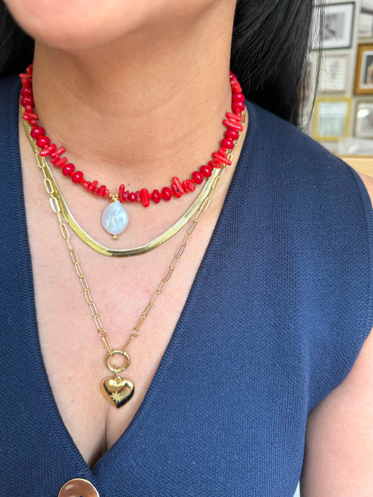 RED CORAL NECKLACE