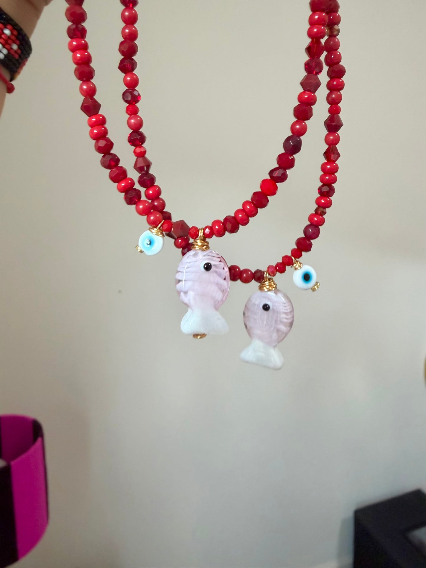 CRYSTAL FISH NECKLACE