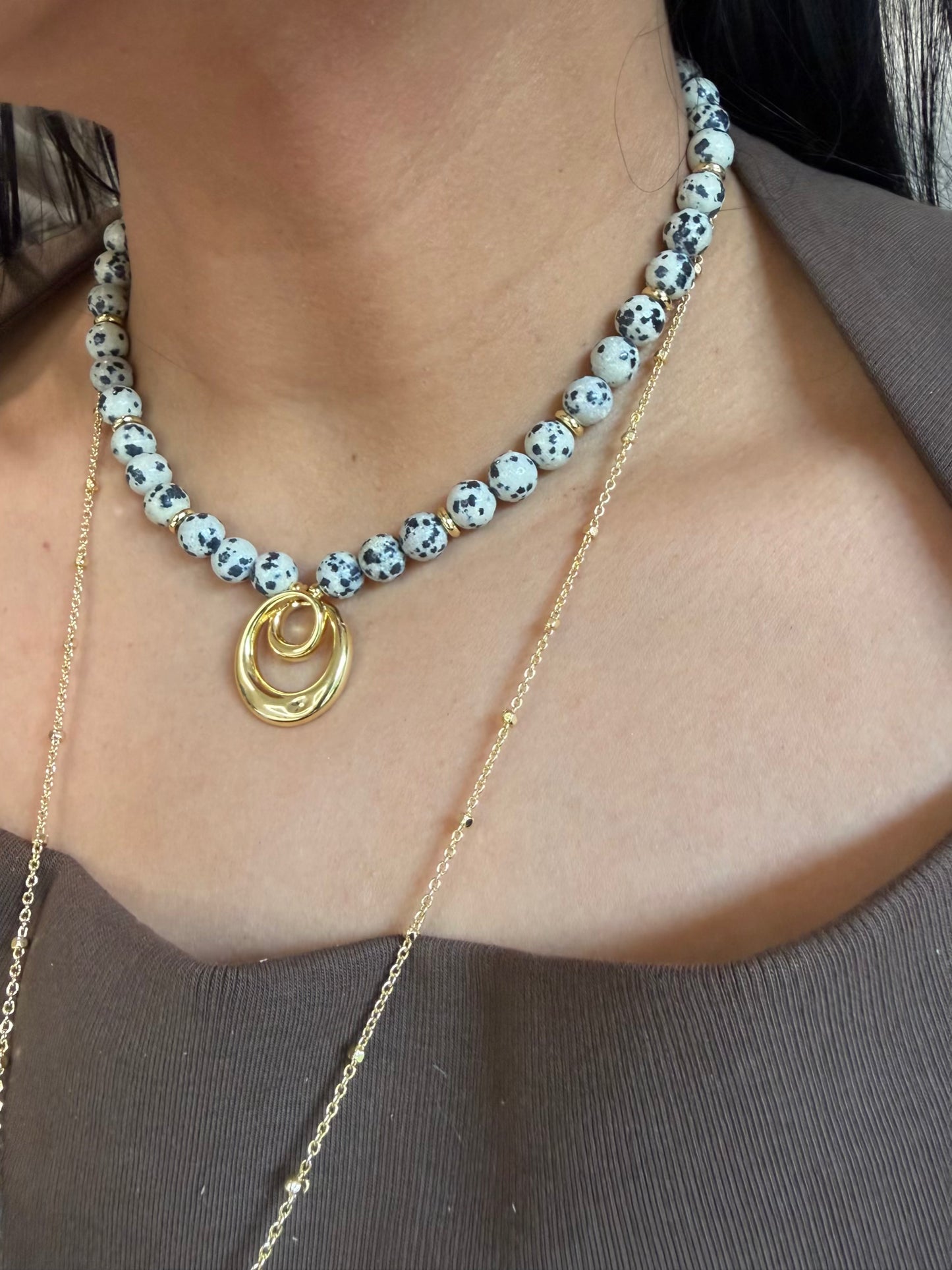 JASPER DÁLMATA NECKLACE