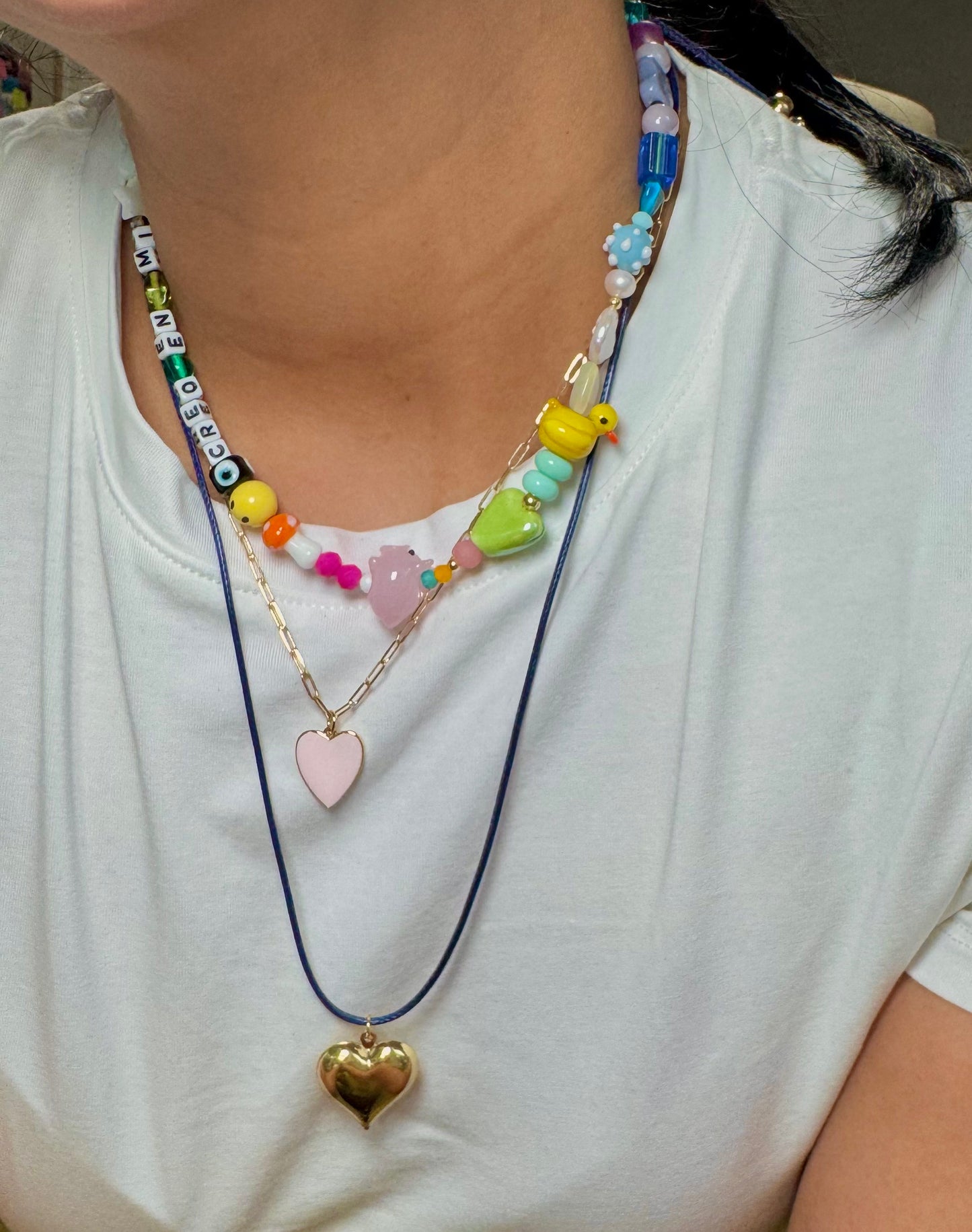BLUE CORD NECKLACE