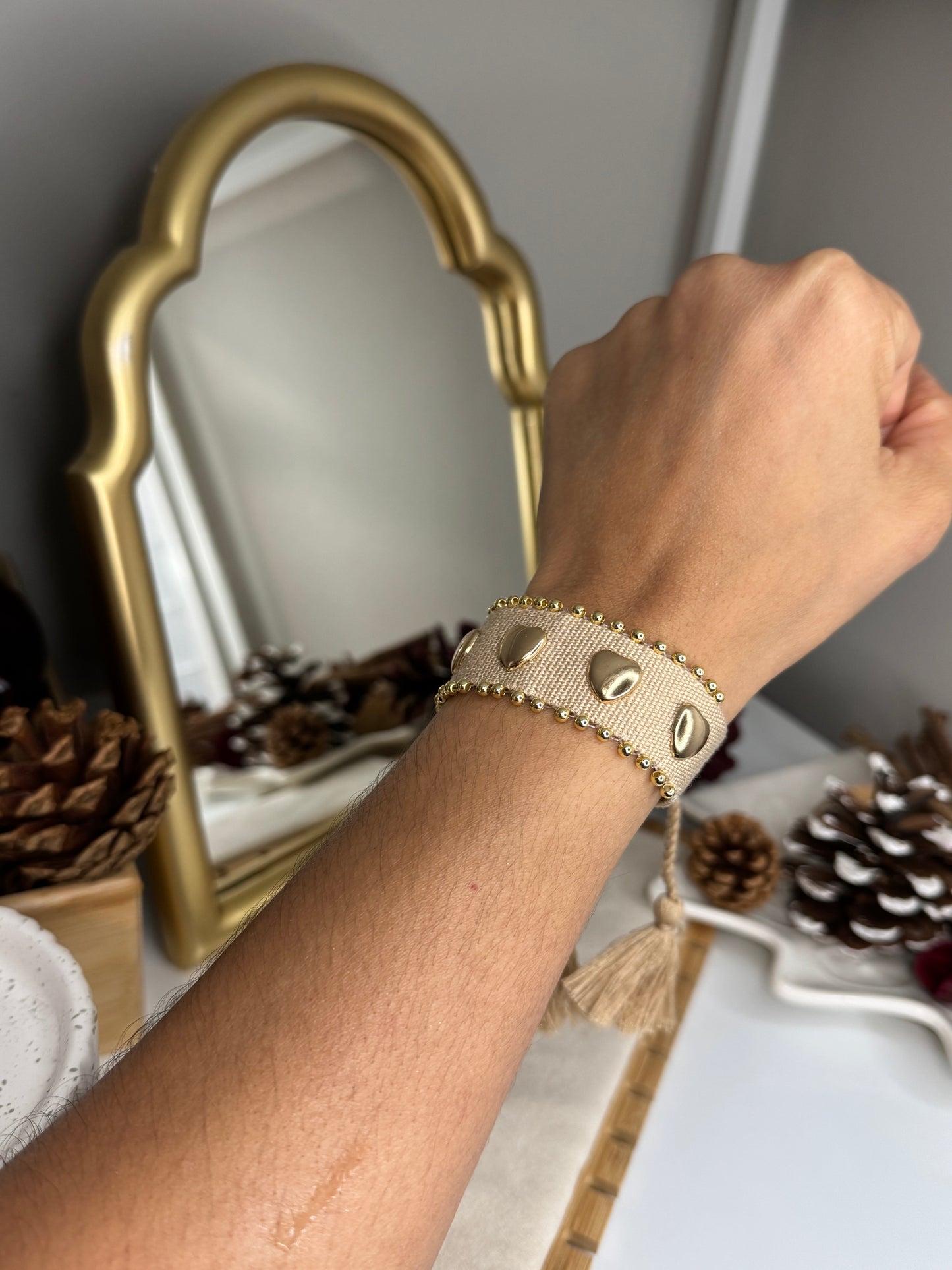 TISSUE BEIGE BRACELET