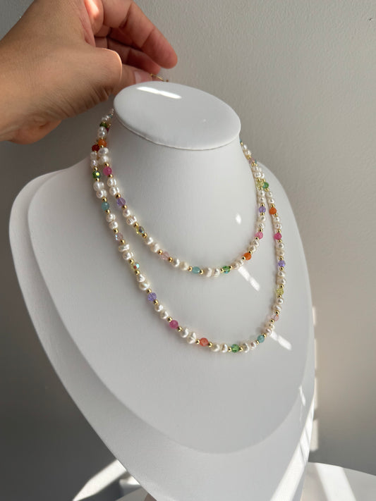 CANDY+PEARL NECKLACE