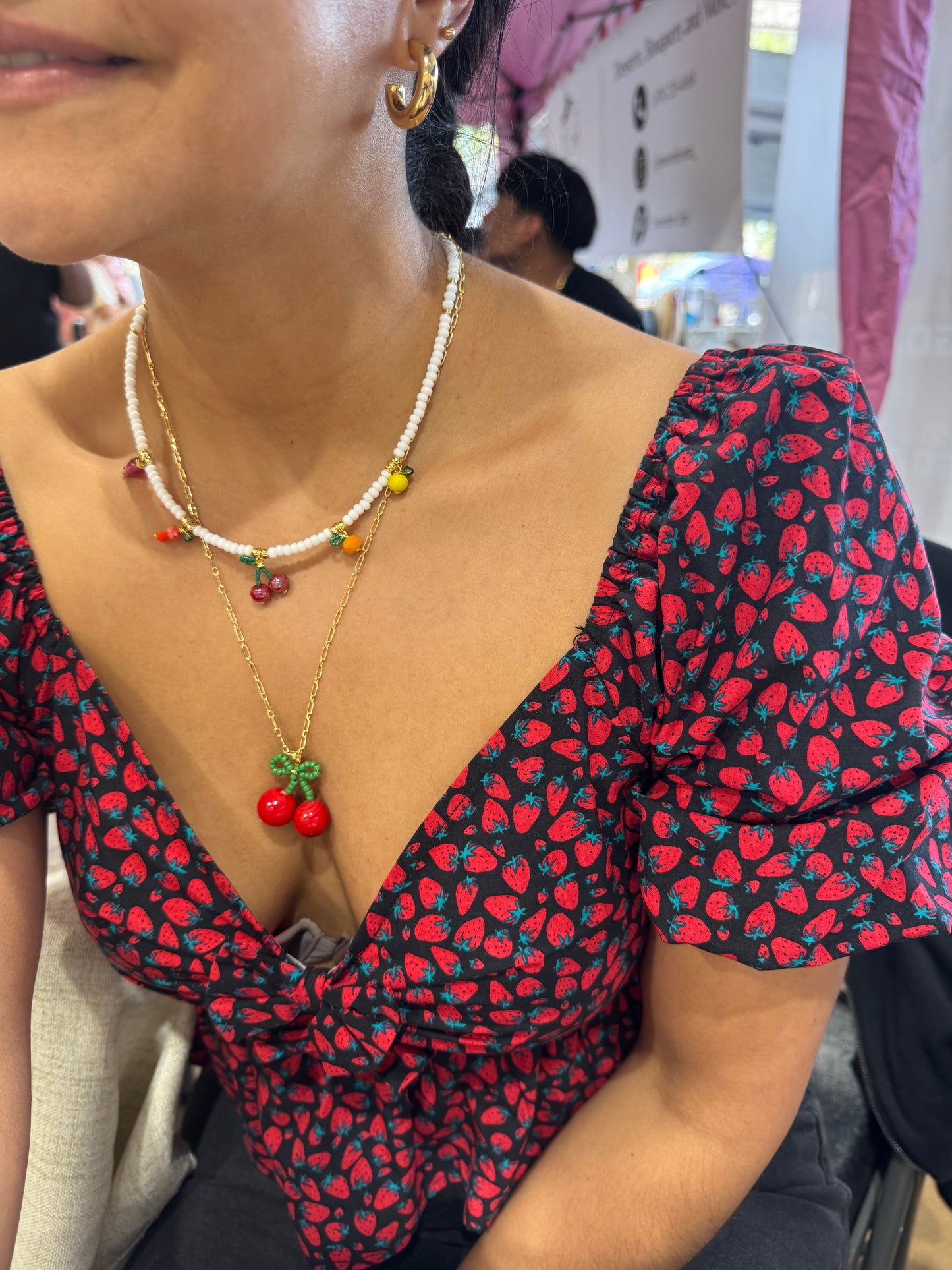 BIG CHERRY NECKLACE