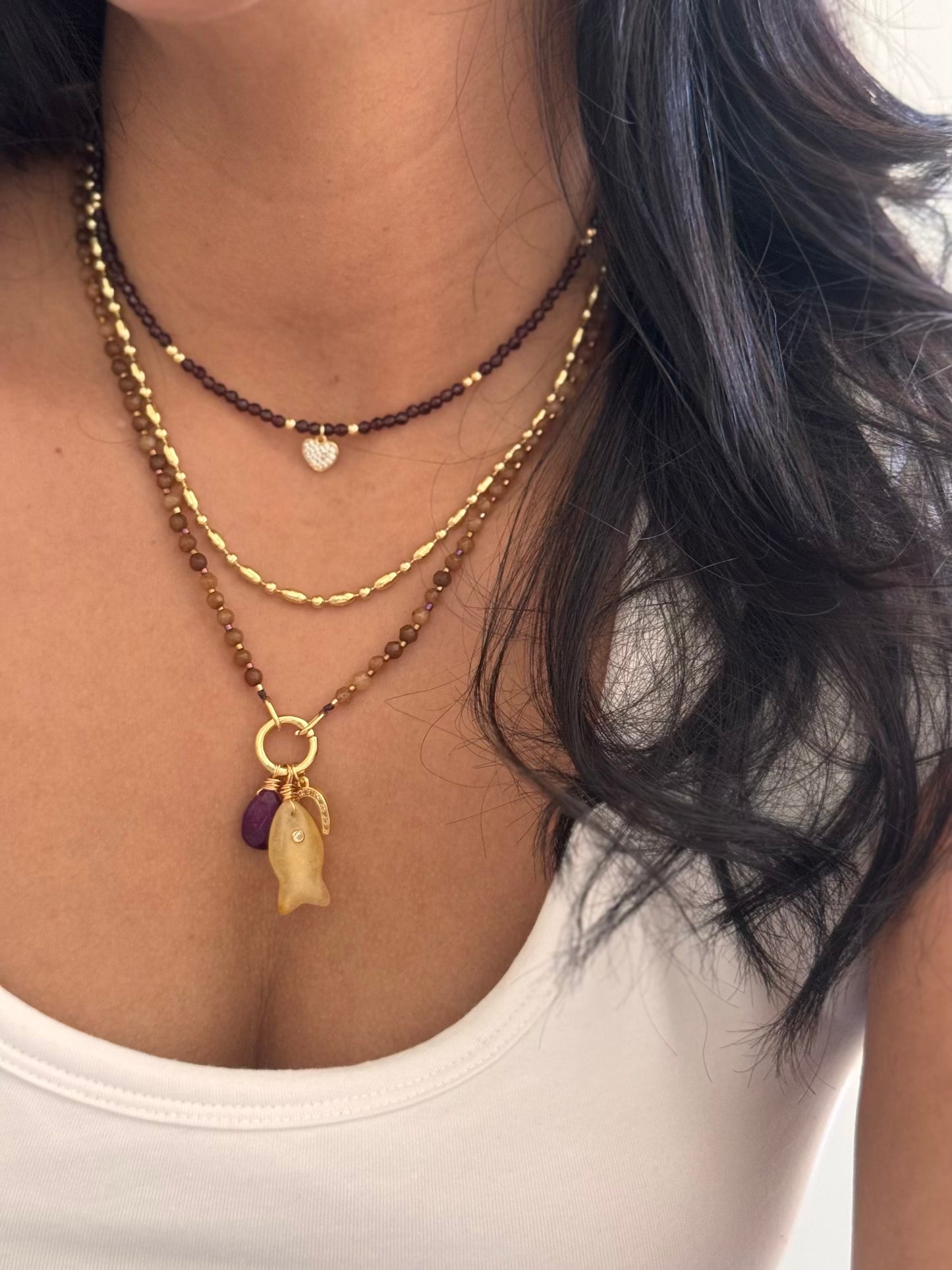 NECKLACE AGATHA FISH