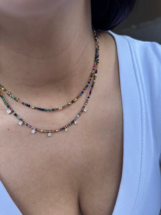 NECKLACE RAINBOW CRYSTAL