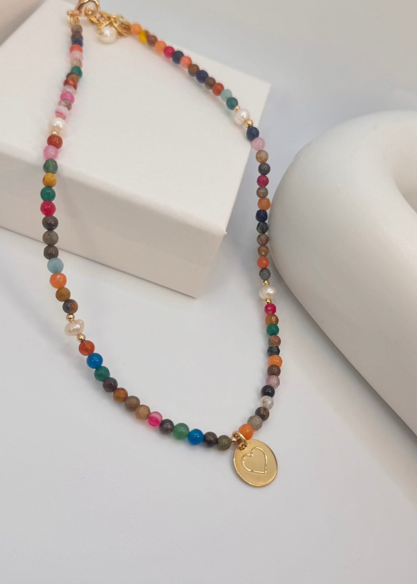 NECKLACE AGATE PEARL