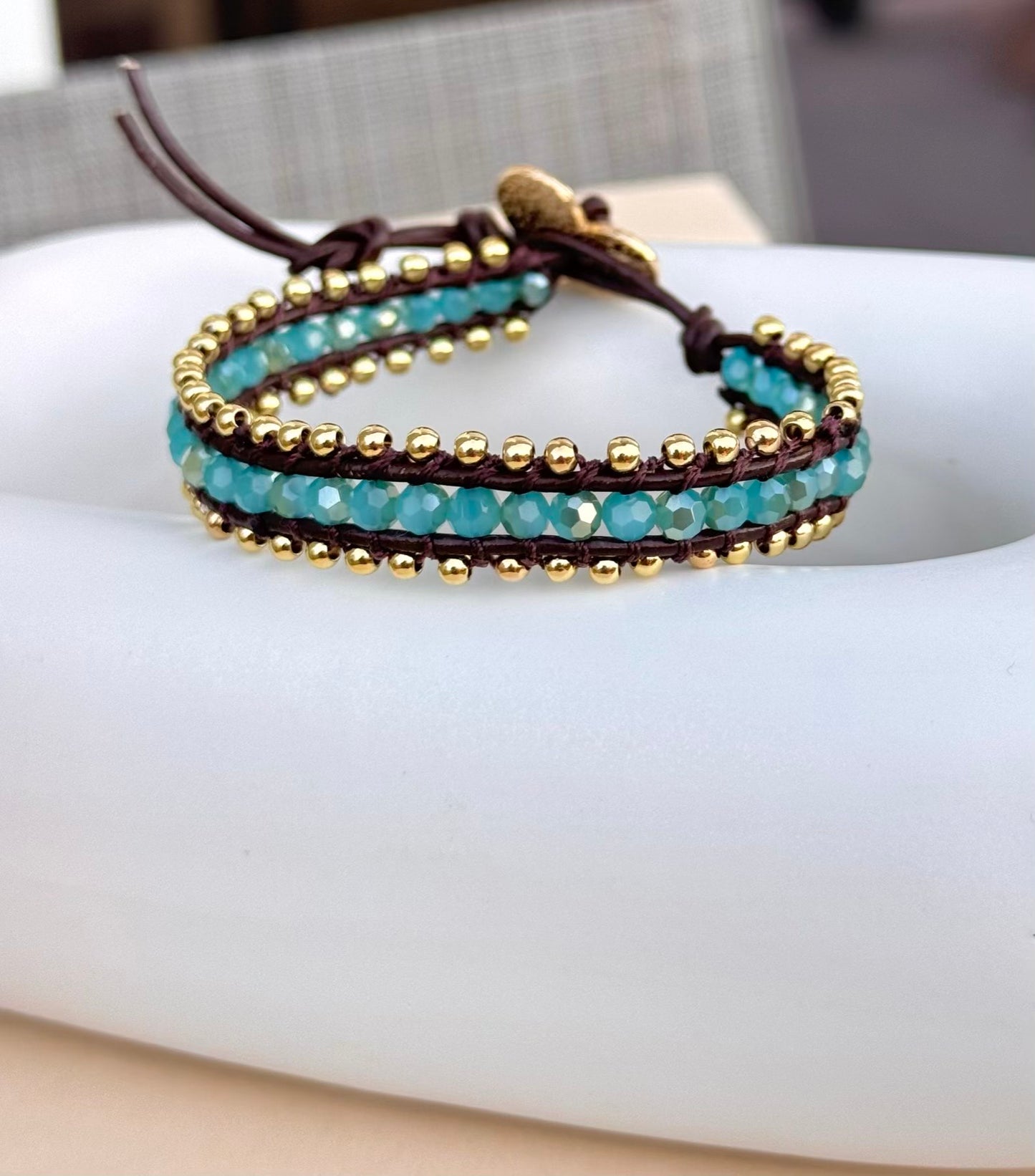 BRACELET BLUE CRYSTAL