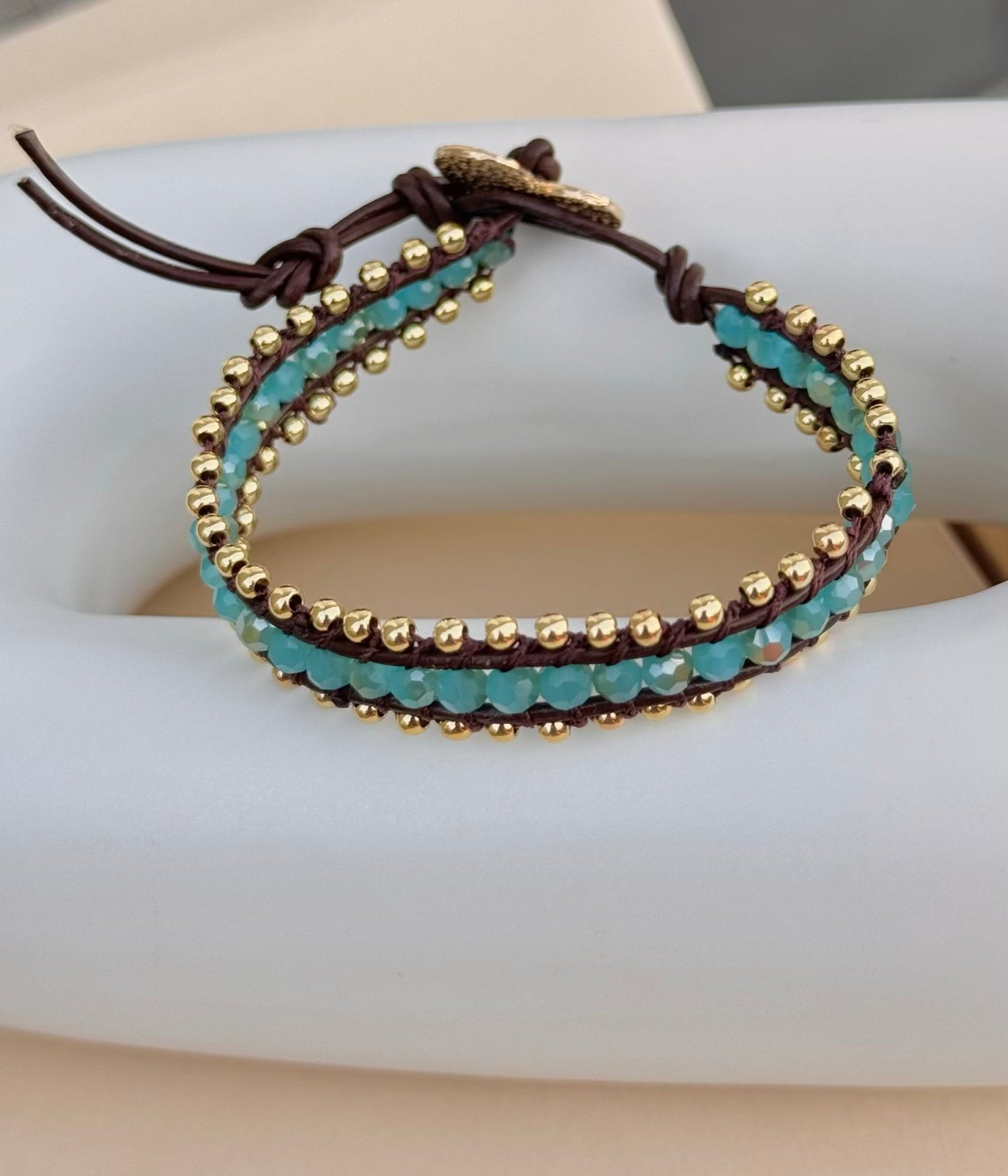 BRACELET BLUE CRYSTAL
