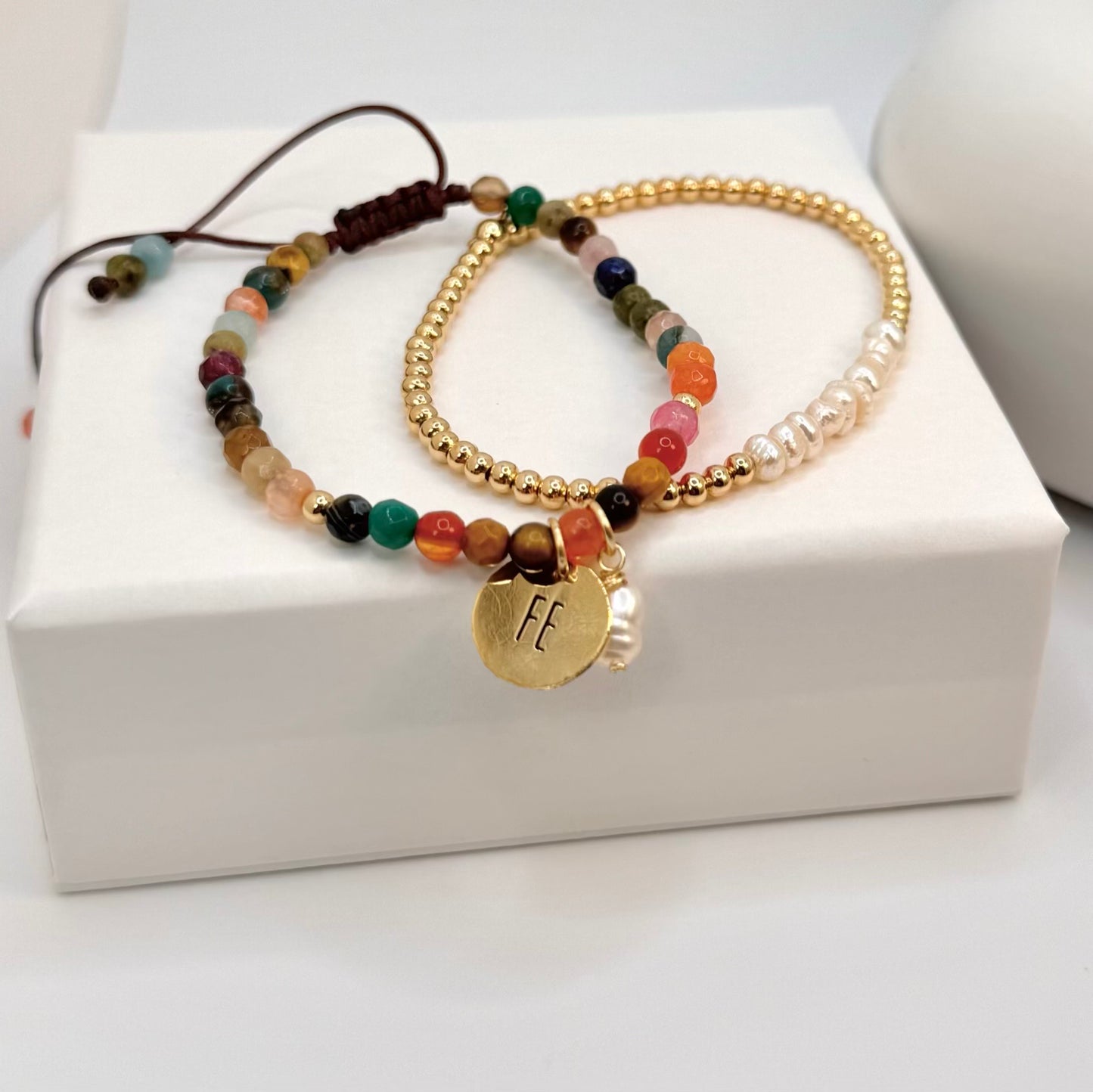 BRACELET AGATE PEARL