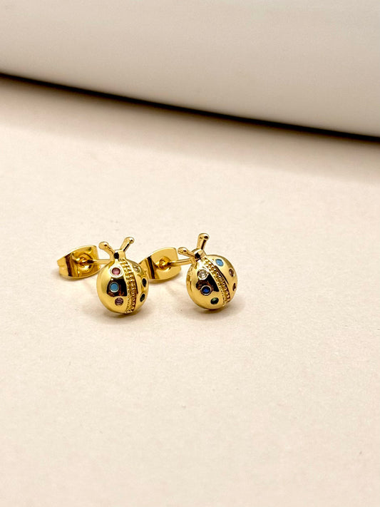 EARRING MINI LADYBUG